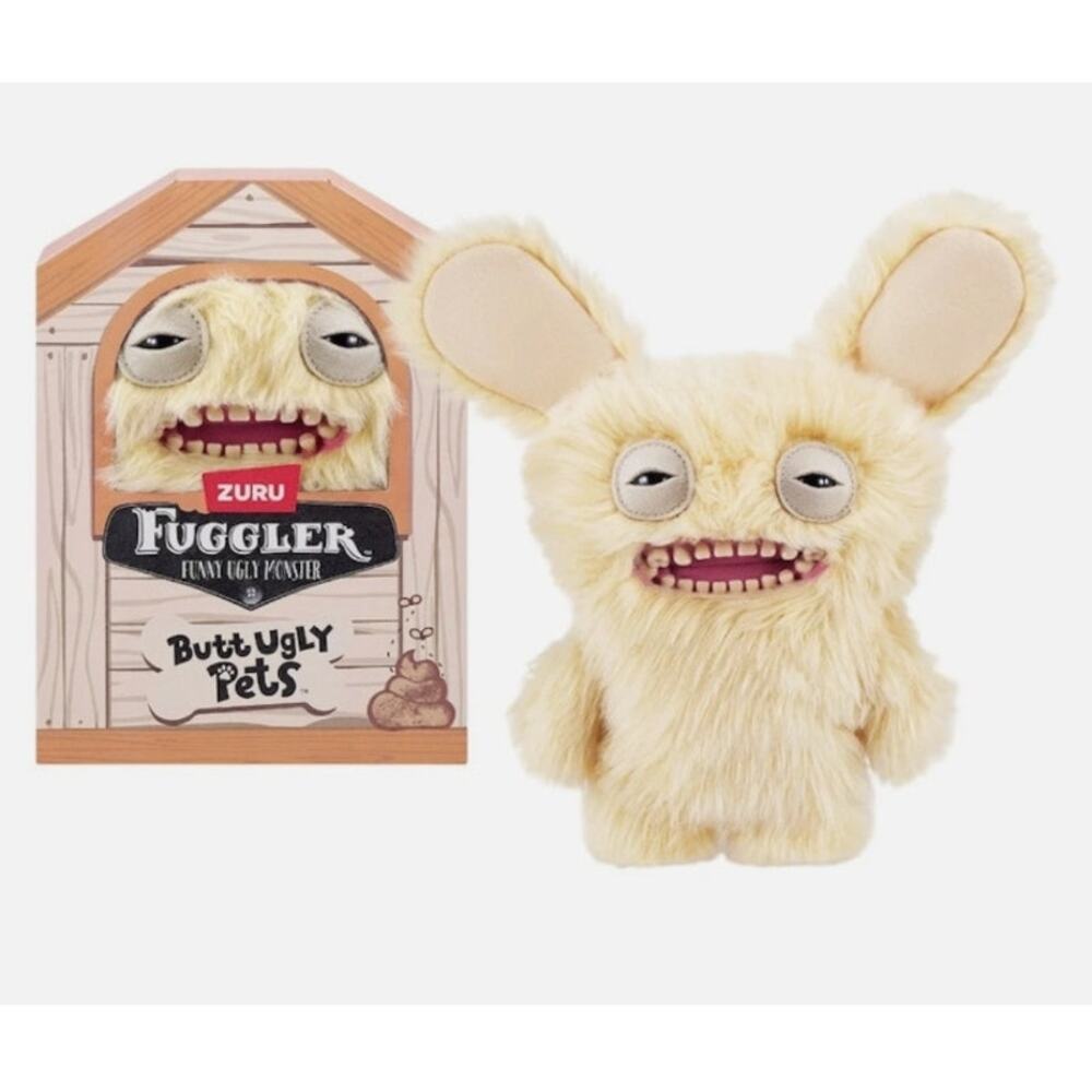 ZURU Fuggler Butt Ugly Pets 9 inch (Mr Buttons - Golden Retriever) NWT